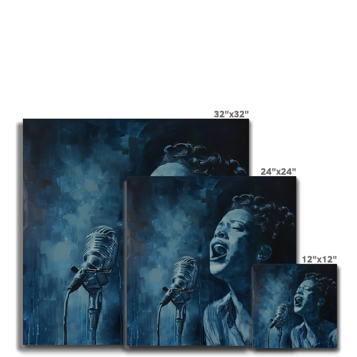 Jen Fargeot Creative | Jazz | Wall Art | Jazz Singer Bessie (2) | Canvas