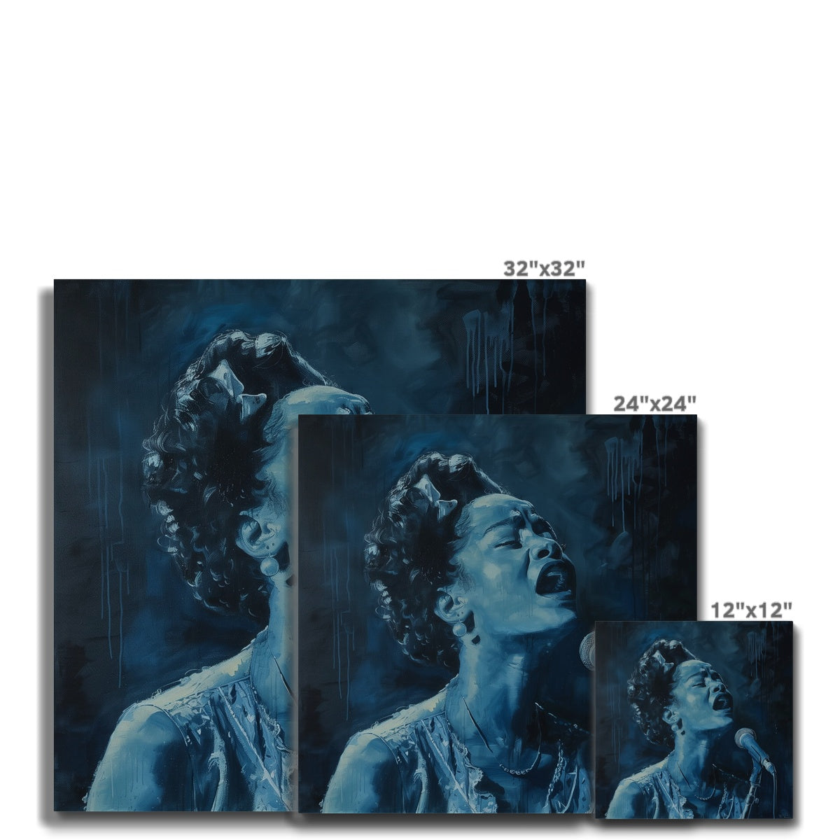 Jen Fargeot Creative | Jazz | Wall Art | Jazz Singer Bessie (3) | Canvas