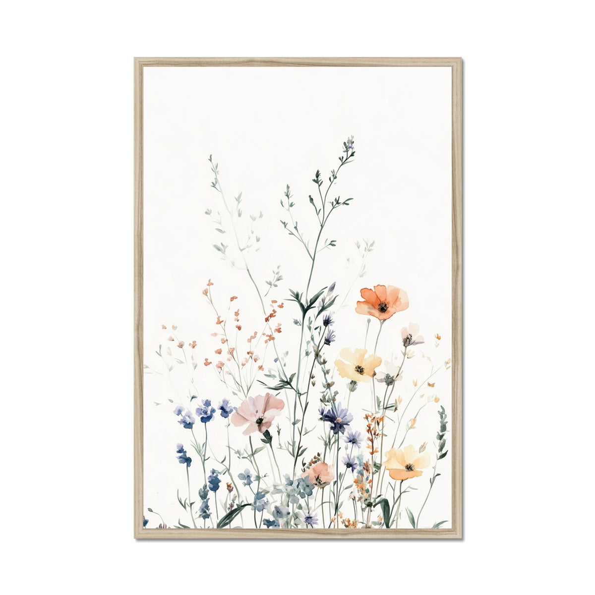 Jen Fargeot Creative | Botanical | Wall Art | Wildflowers & Violets | Framed Print