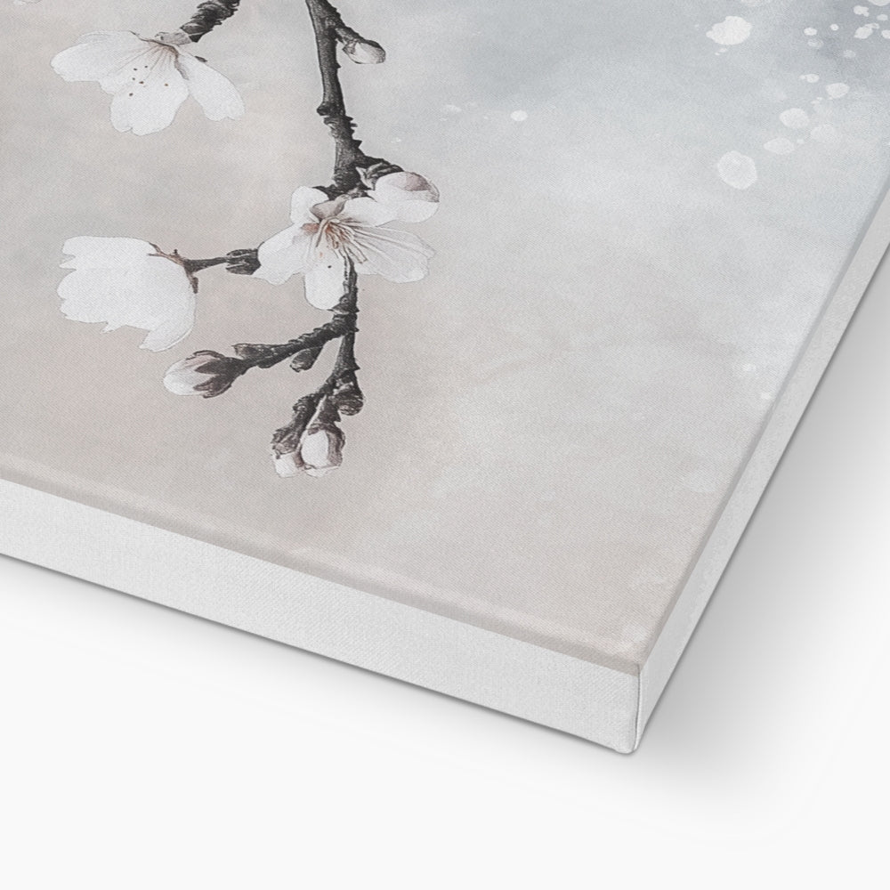 Jen Fargeot Creative | Japanese | Wall Art | White Cherry Blossoms | Canvas