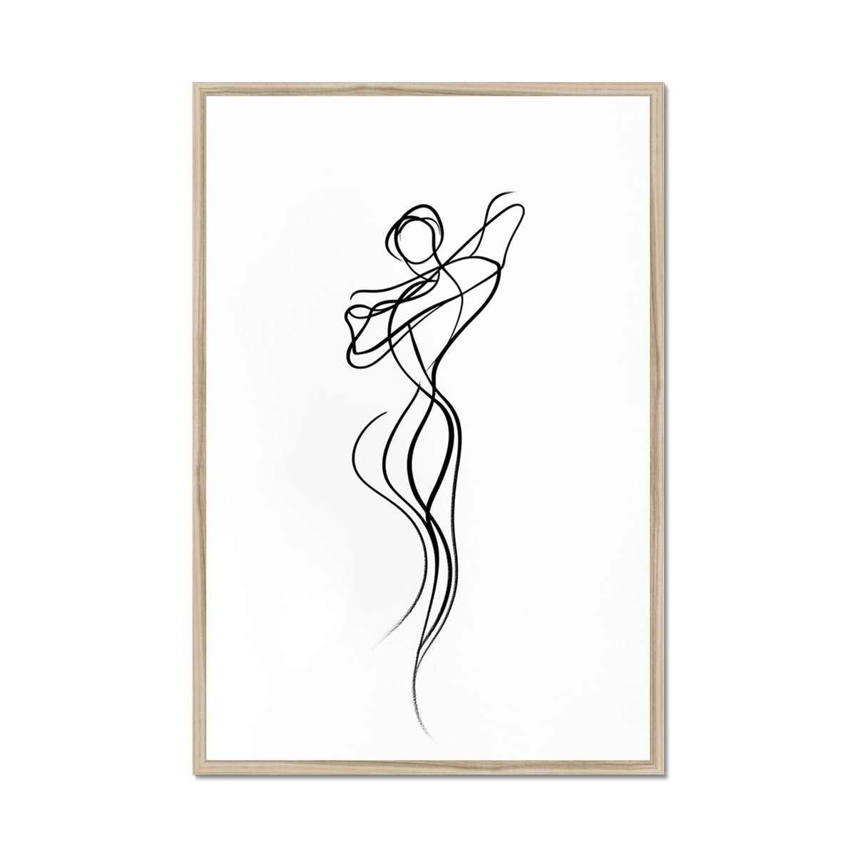 Jen Fargeot Creative | Minimalist | Wall Art | Dancing Flame | Framed Print