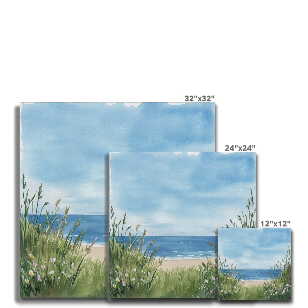 Jen Fargeot Creative Children | Watercolour | Wall Art | Ocean View | Canvas