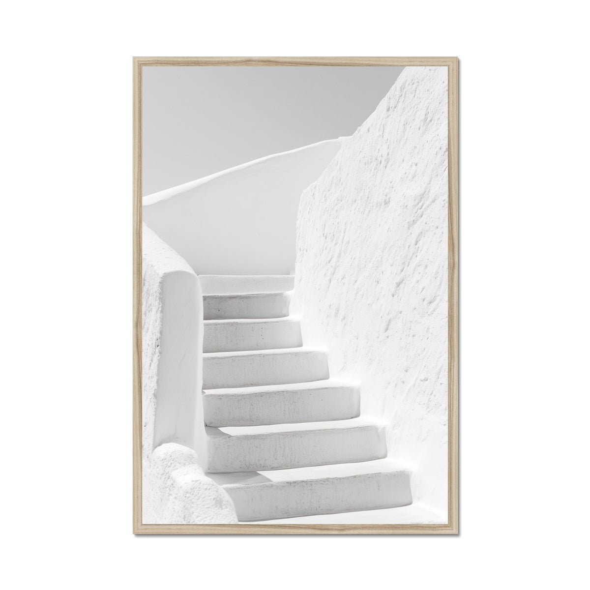 Jen Fargeot Creative | Architecture | Wall Art | White Stairs | Framed Print