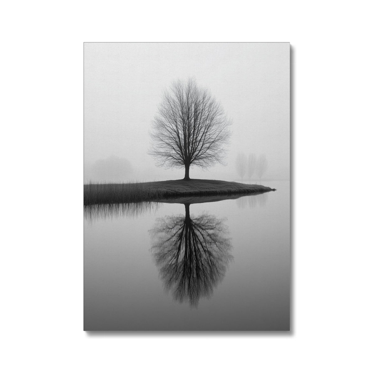 Jen Fargeot Creative | Black & White | Wall Art | Reflection of Silent Strength Tree | Canvas