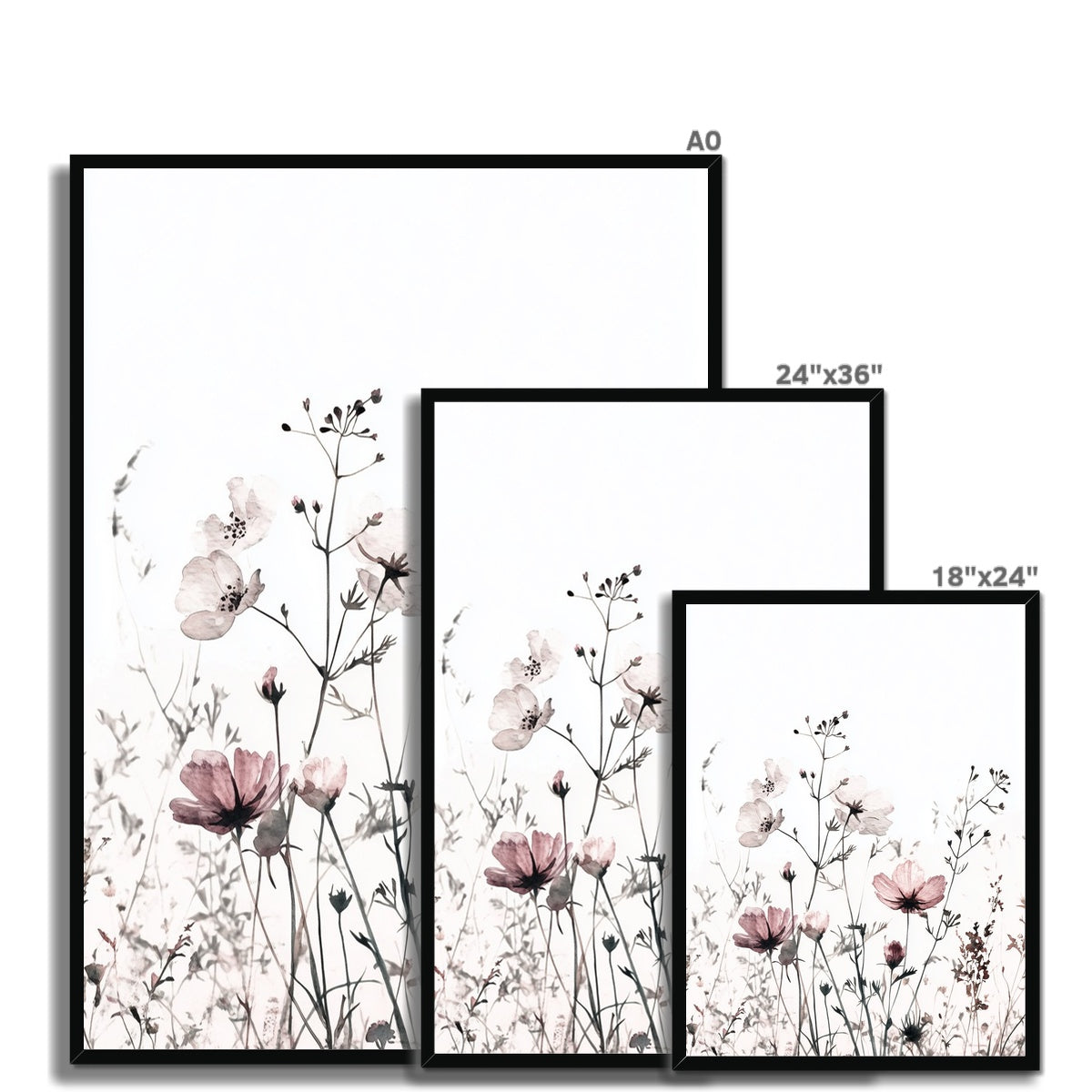 Jen Fargeot Creative | Botanical | Wall Art | Fading Wildflowers | Framed Print