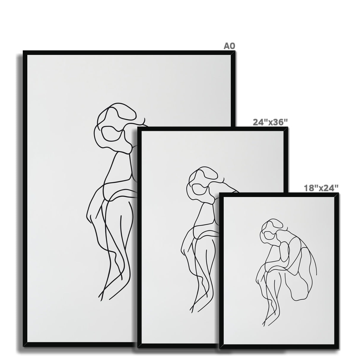 Jen Fargeot Creative Minimalist | Wall Art | Think Between The Lines | Framed Print