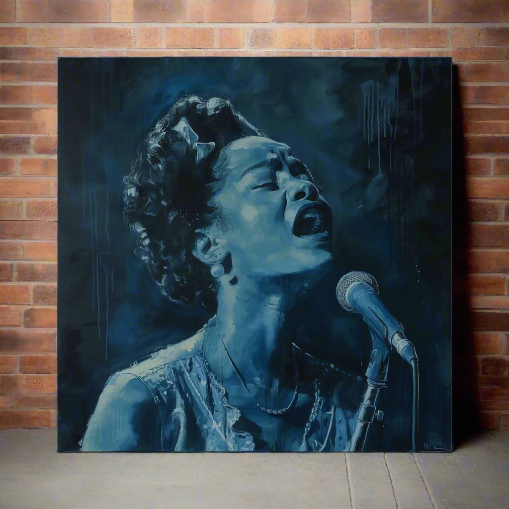 Jen Fargeot Creative | Jazz | Wall Art | Jazz Singer Bessie (3) | Canvas