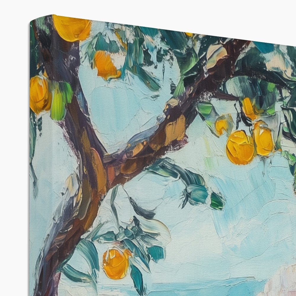 Jen Fargeot Creative | Mediterranean | Wall Art | Friendship Under The Lemon Tree (3) | Canvas