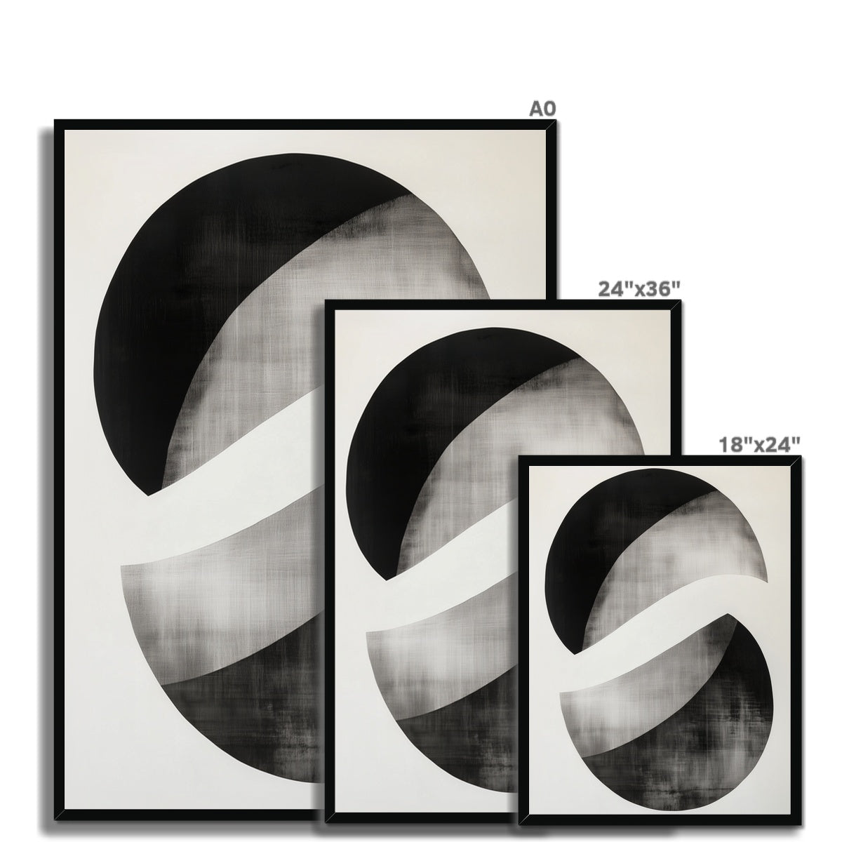 Jen Fargeot Creative | Minimalist | Wall Art | Yin Yang | Framed Print