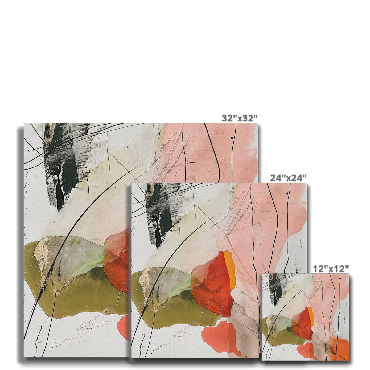 Jen Fargeot Creative | Abstract | Wall Art | Fragmented Dreams (3) | Canvas