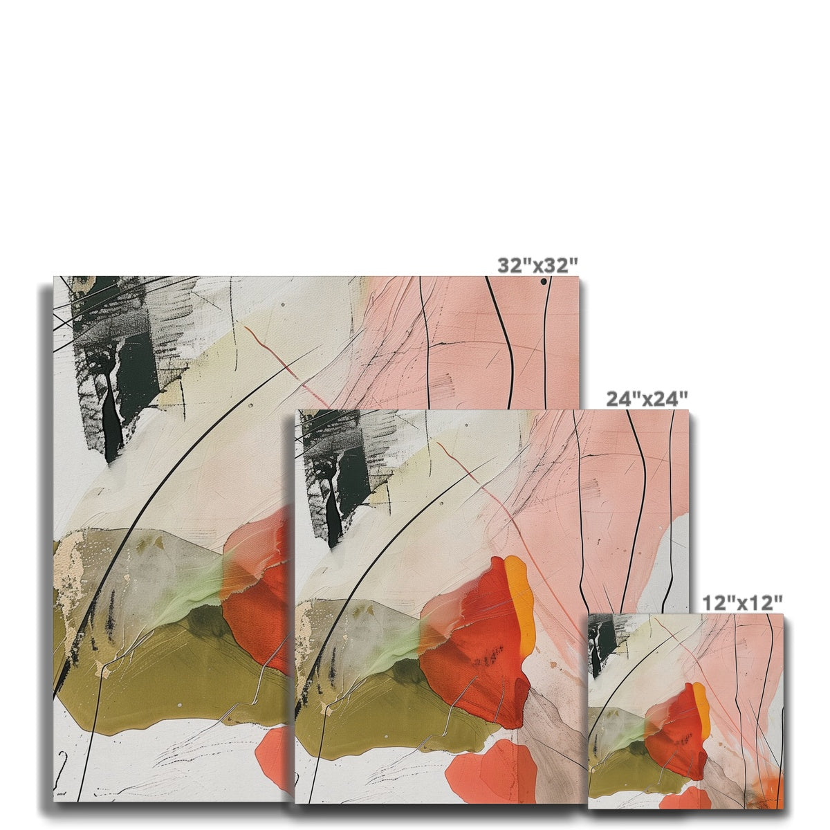 Jen Fargeot Creative | Abstract | Wall Art | Fragmented Dreams (3) | Canvas