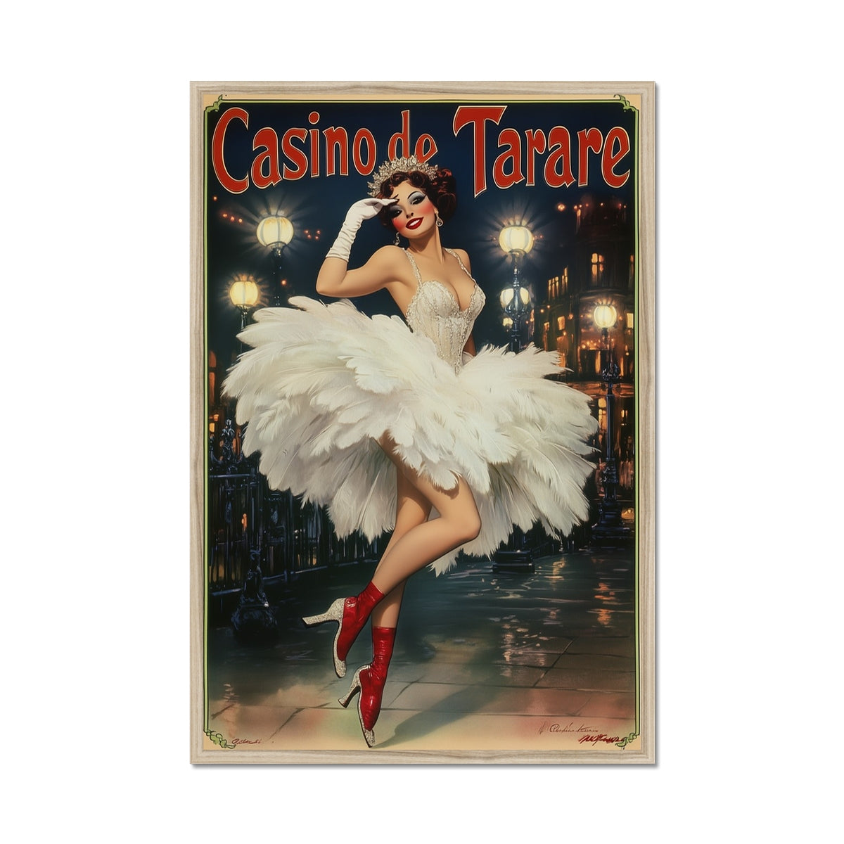 Jen Fargeot Creative | Vintage French | Wall Art | Casino de Tarare | Framed Print