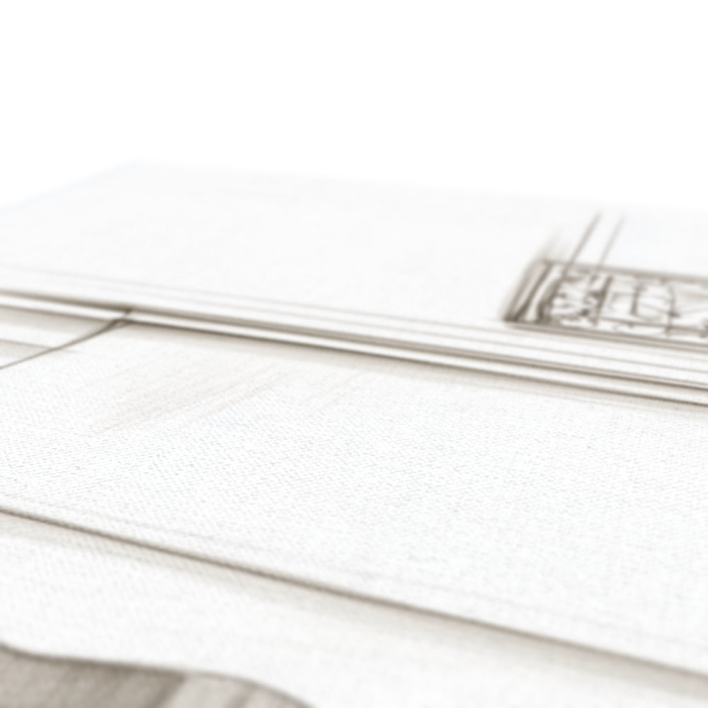 Jen Fargeot Creative | Pencil Drawing | Elegant Parisian Café | Wall Art | Canvas
