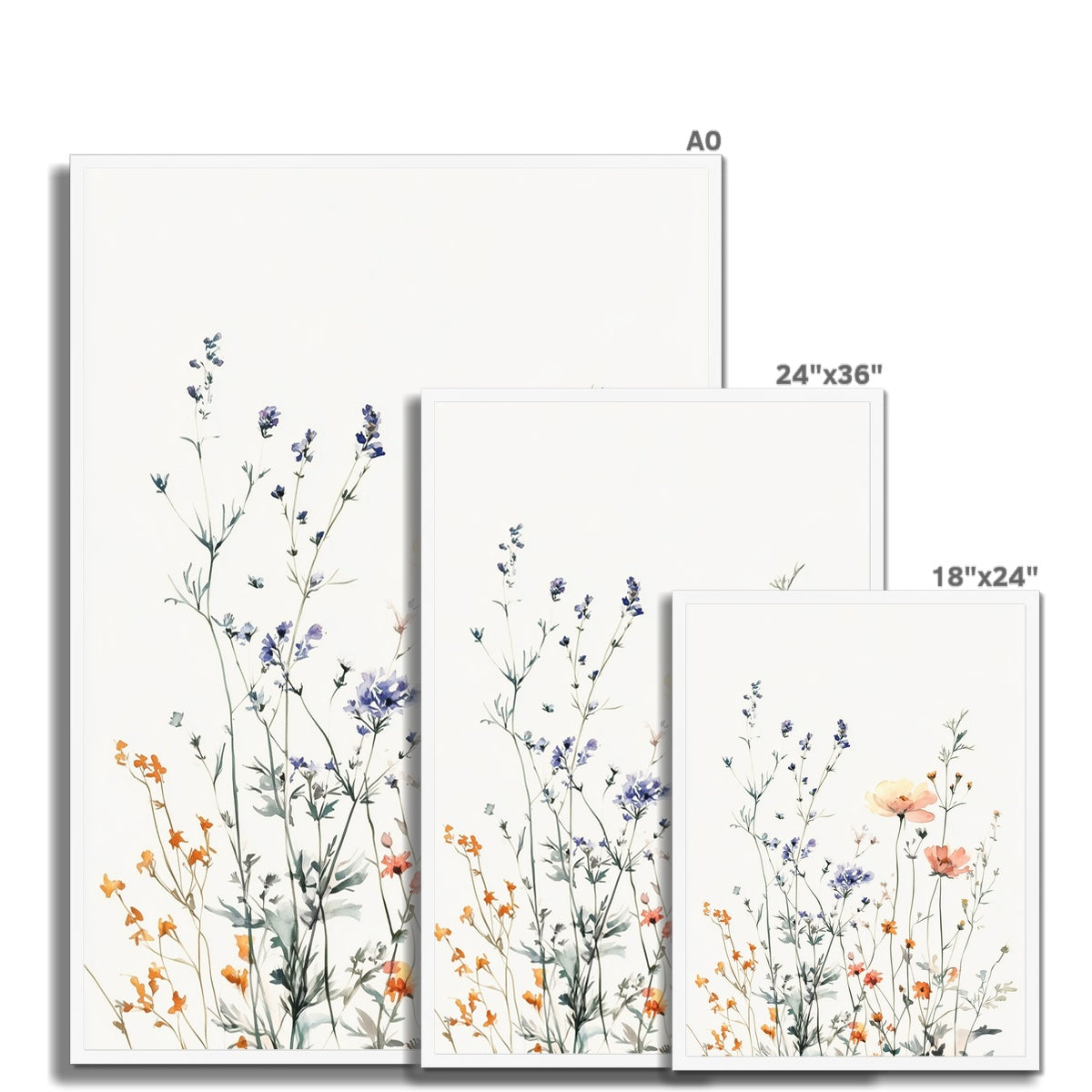 Jen Fargeot Creative | Botanical | Wall Art | The Wildflowers and The Lavender | Framed Print