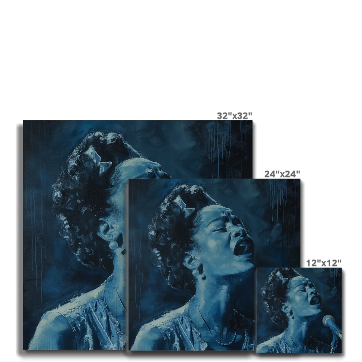 Jen Fargeot Creative | Jazz | Wall Art | Jazz Singer Bessie (3) | Canvas