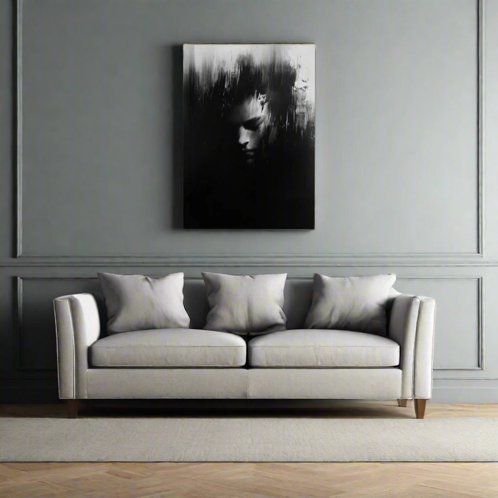 Jen Fargeot Creative | Black & White | Wall Art | Solitude in Shadows | Canvas