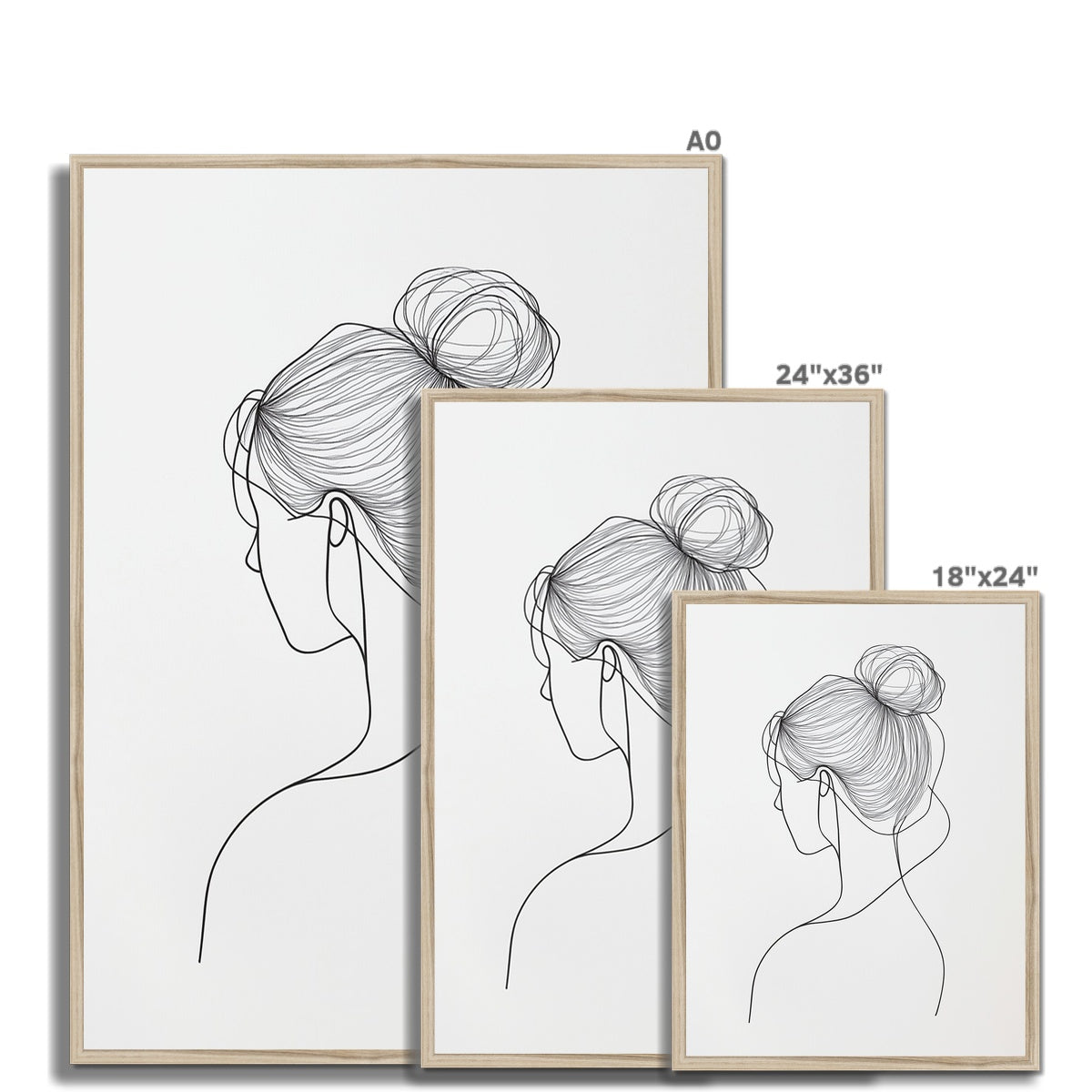 Jen Fargeot Creative | Minimalist | Wall Art | A Profile Strand | Framed Print