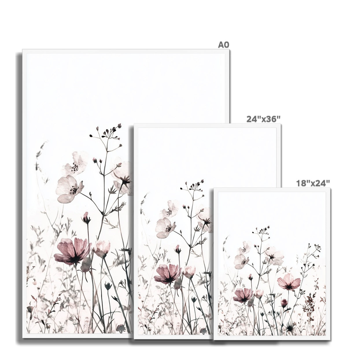 Jen Fargeot Creative | Botanical | Wall Art | Fading Wildflowers | Framed Print