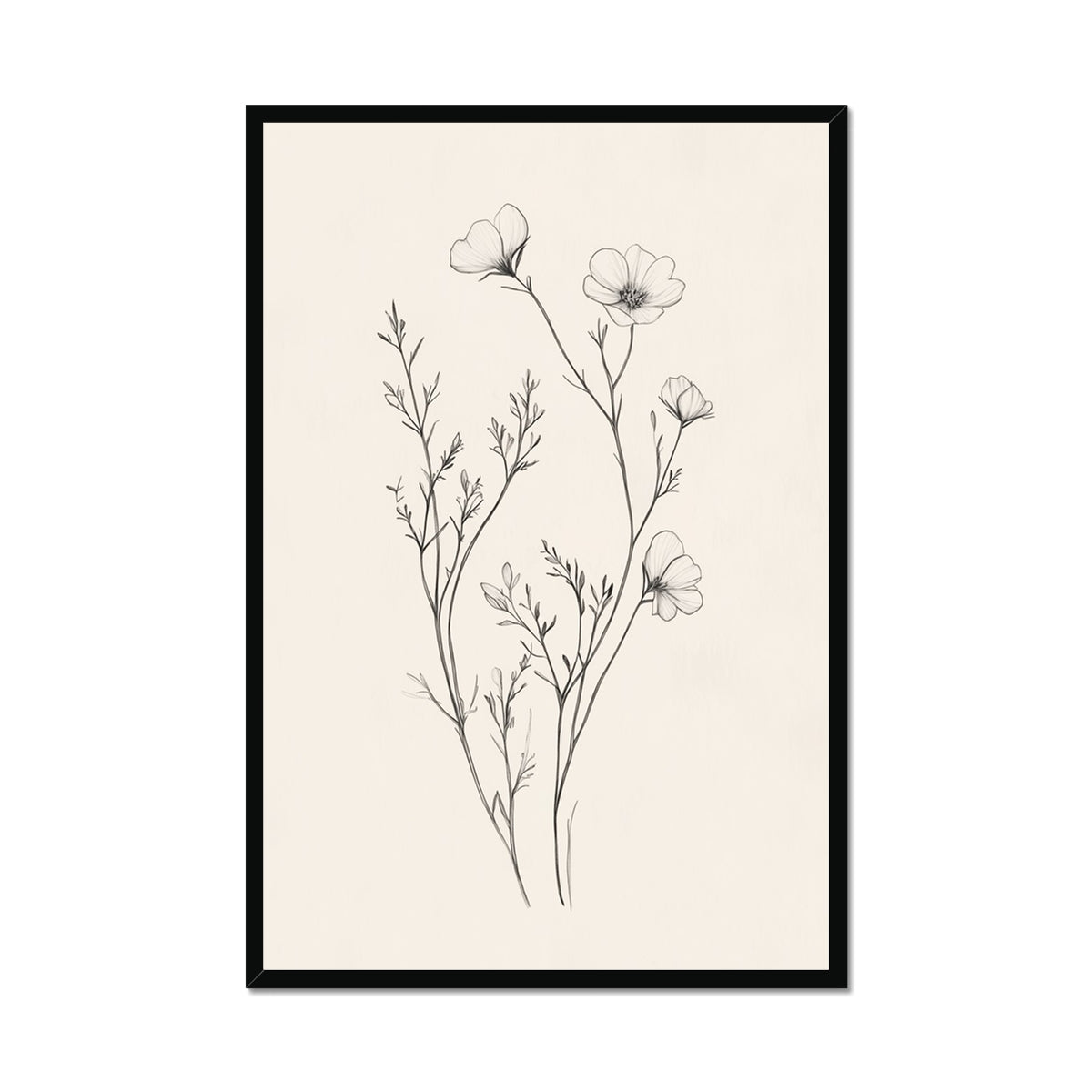 Jen Fargeot Creative | Botanical | Wall Art | Little Flower Bunch | Framed Print