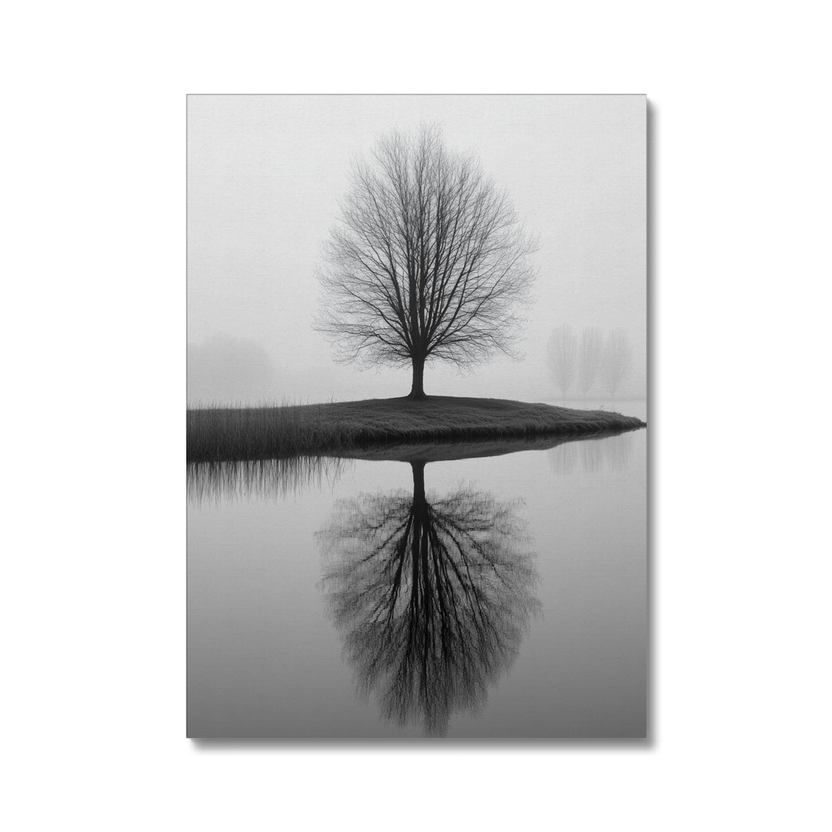Jen Fargeot Creative | Black & White | Wall Art | Reflection of Silent Strength Tree | Canvas