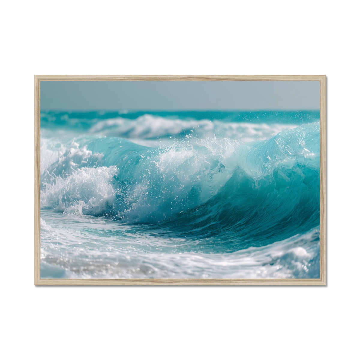 Jen Fargeot Creative | Beach | Wall Art | Crashing Waves (2) | Framed Print