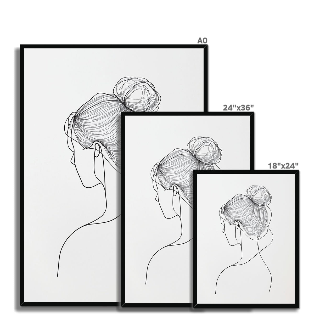 Jen Fargeot Creative | Minimalist | Wall Art | A Profile Strand | Framed Print