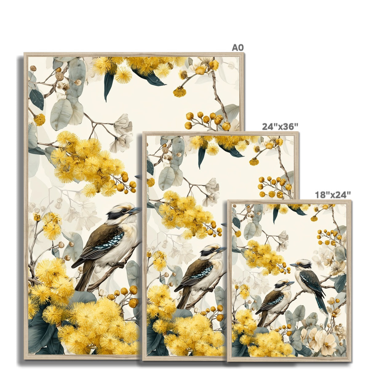 Jen Fargeot Creative | Watercolour | Wall Art | Australian Flora & Fauna | Framed Print