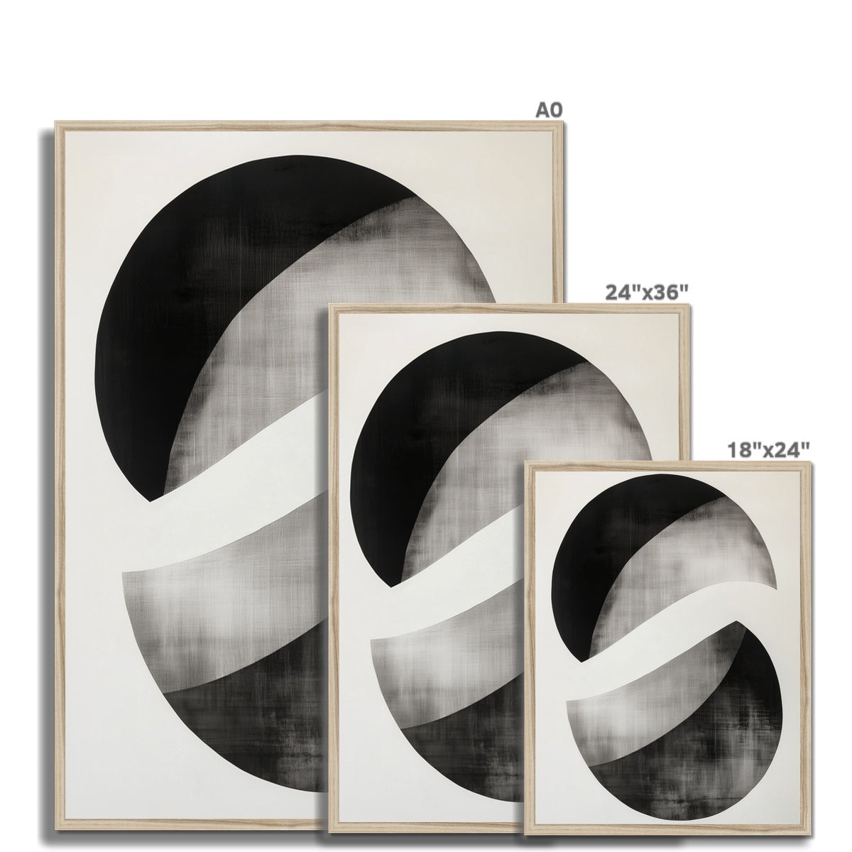 Jen Fargeot Creative | Minimalist | Wall Art | Yin Yang | Framed Print
