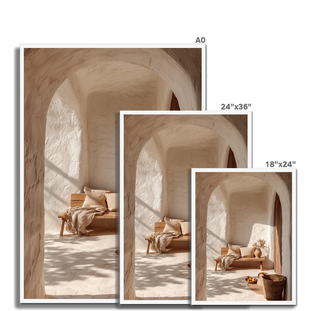 Jen Fargeot Creative | Architecture | Wall Art | The Bench and The Alcove | Framed Print