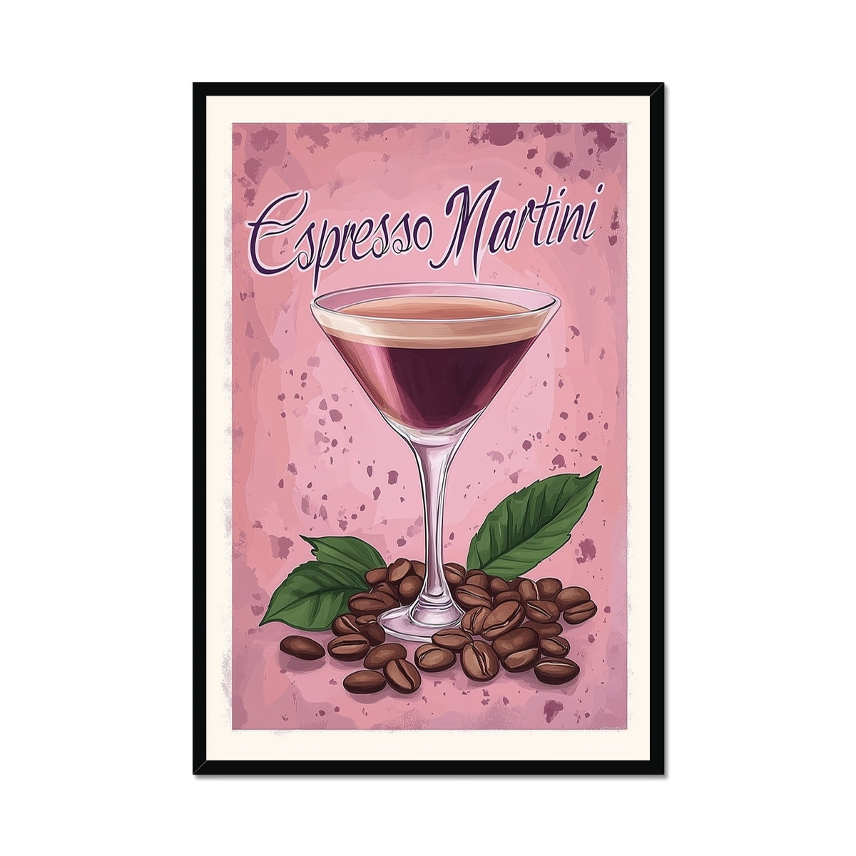 Jen Fargeot Creative | Illustration | Wall Art | Espresso Martini | Framed Print