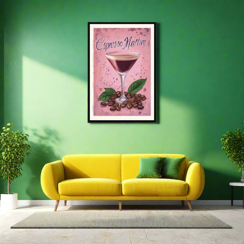 Jen Fargeot Creative | Illustration | Wall Art | Espresso Martini | Framed Print