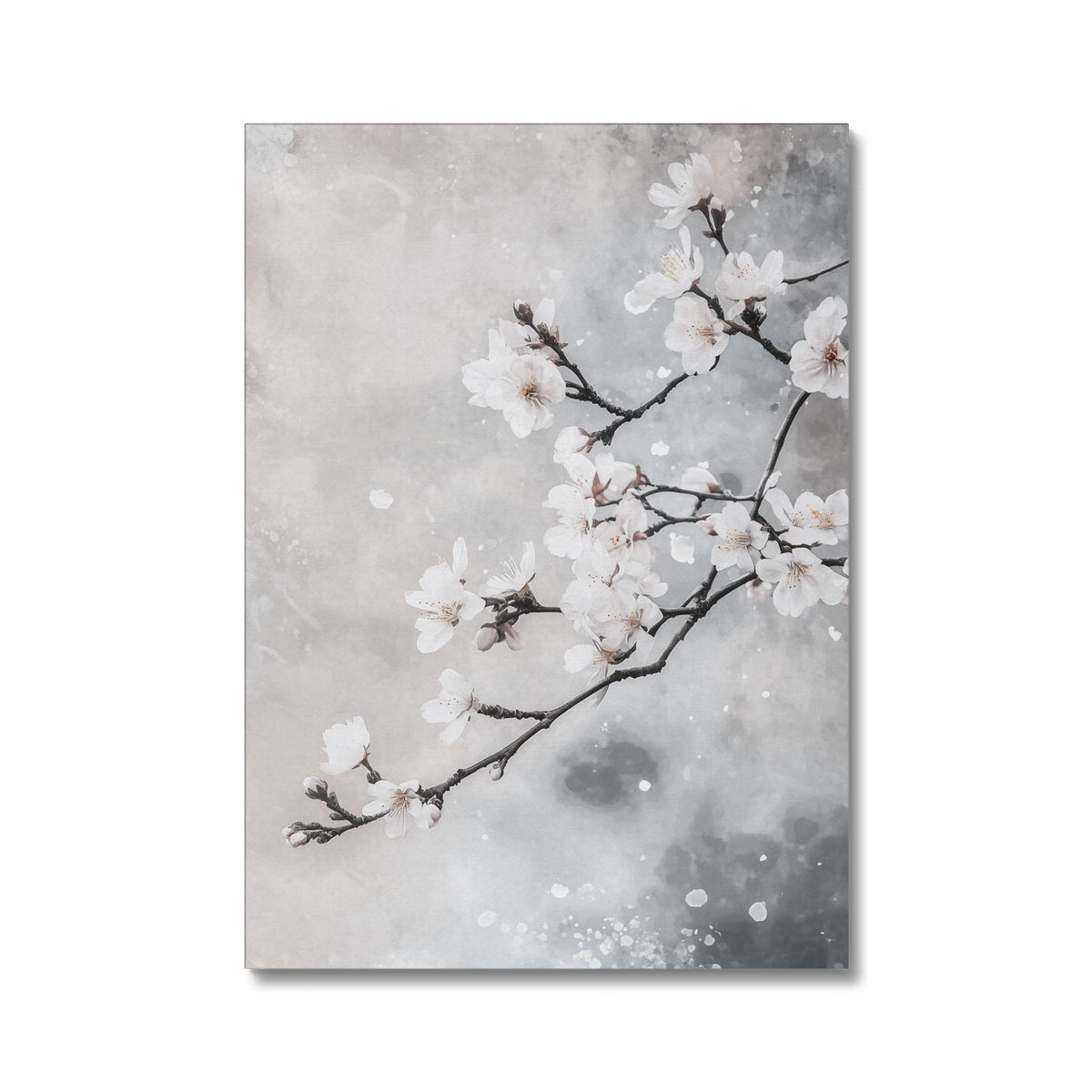 Jen Fargeot Creative | Japanese | Wall Art | White Cherry Blossoms | Canvas