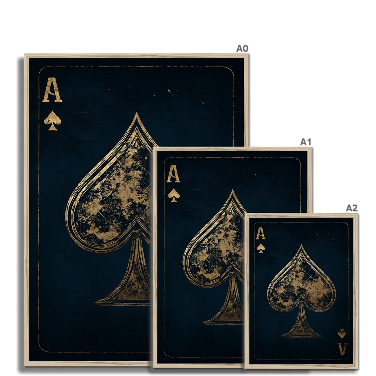 Jen Fargeot Creative | Illustration | Wall Art | Ace of Spades | Framed Print