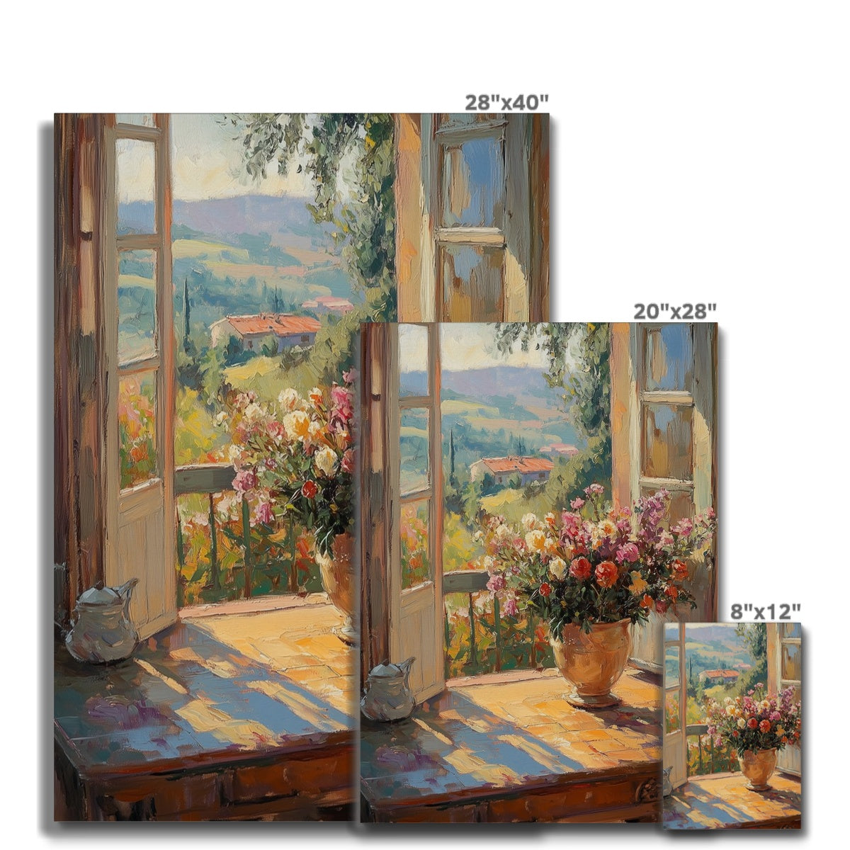 Jen Fargeot Creative | Botanical | Wall Art | Flowers at the Window | Canvas