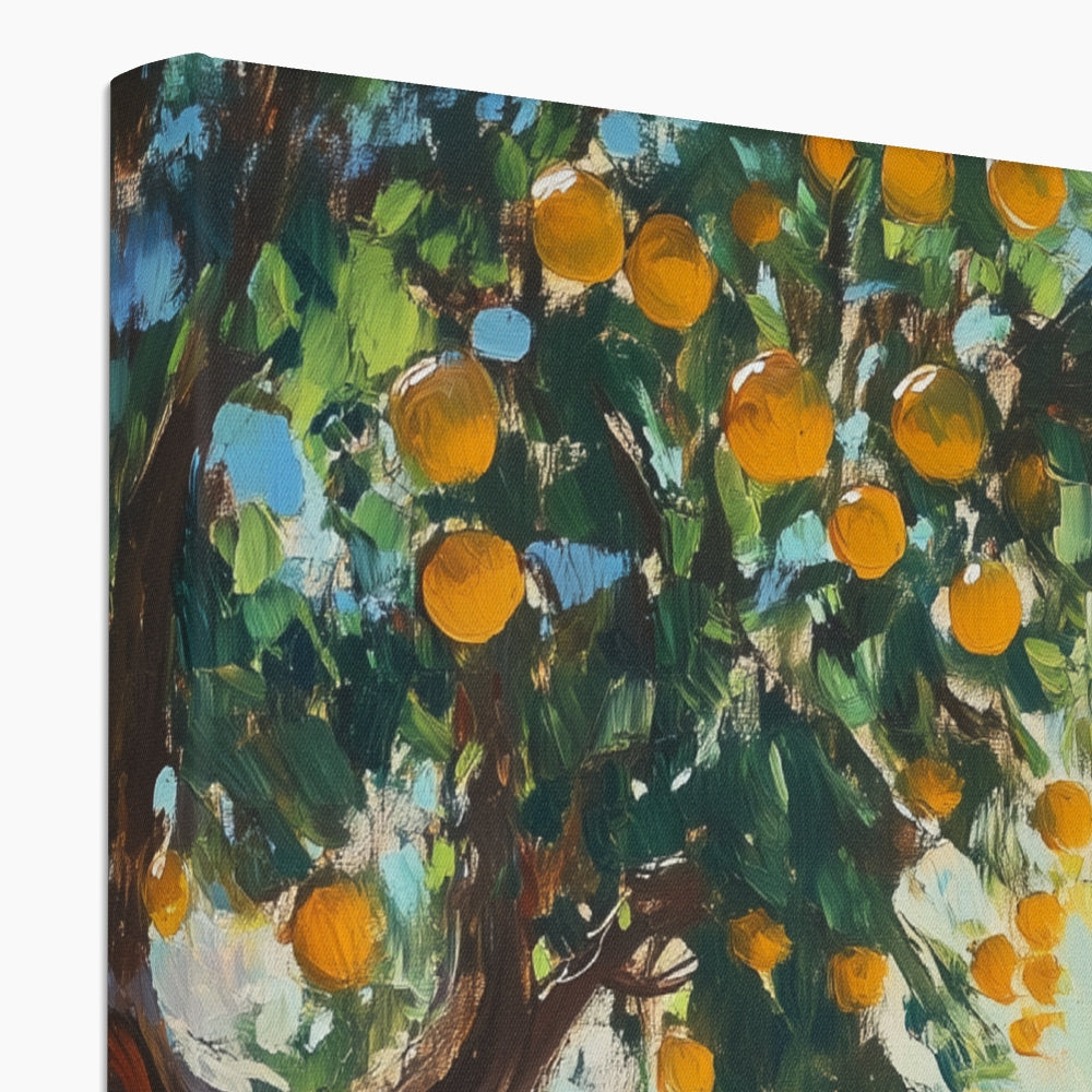 Jen Fargeot Creative | Mediterranean | Wall Art | Friendship Under The Lemon Tree (2) | Canvas