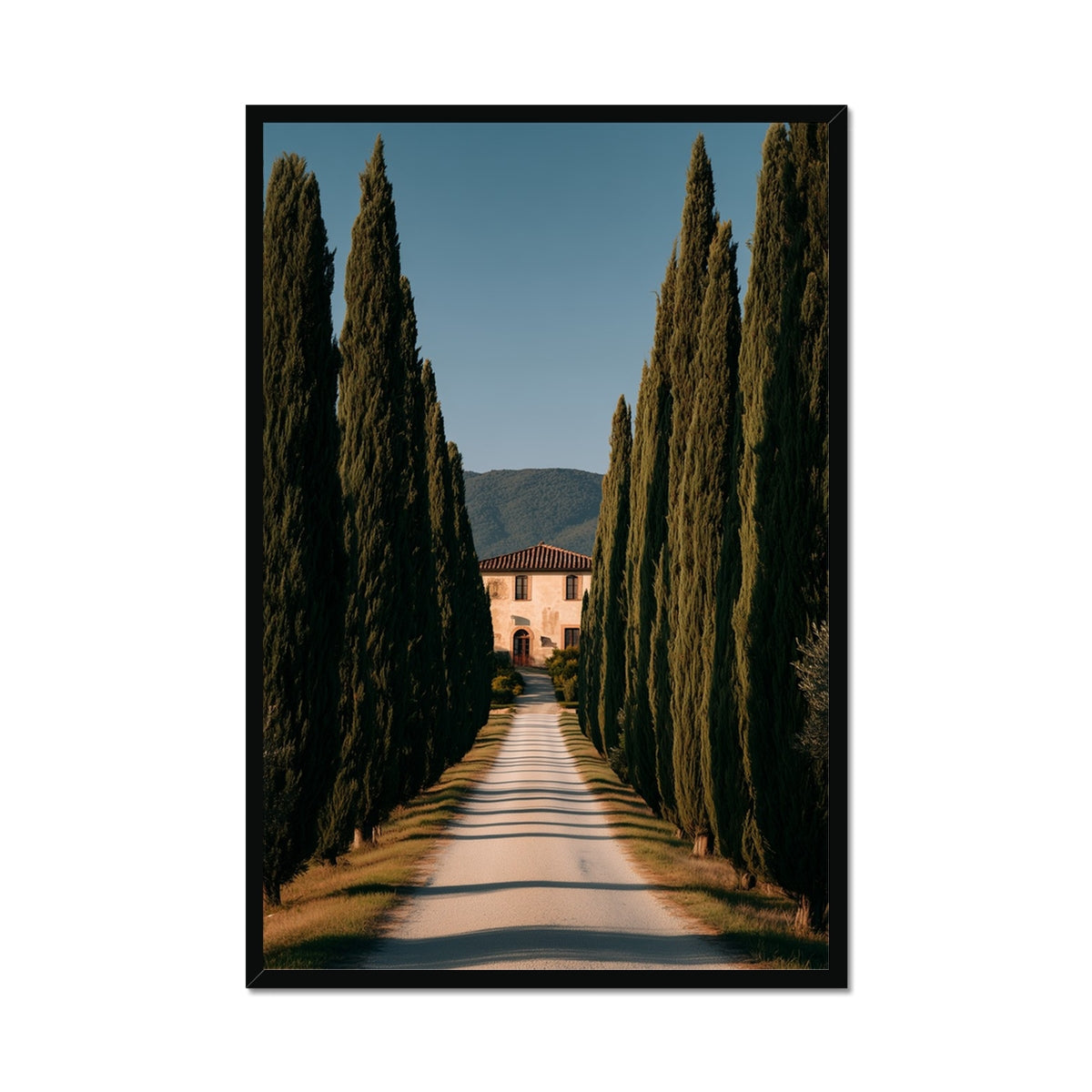 Jen Fargeot Creative | Mediterranean | Wall Art | A Tuscany Road | Framed Print