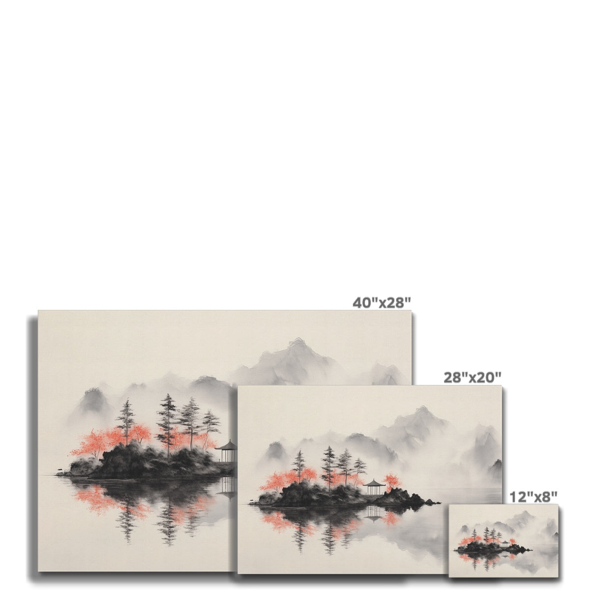 Jen Fargeot Creative | Japanese | Wall Art | The Island | Canvas