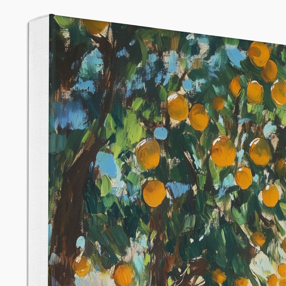 Jen Fargeot Creative | Mediterranean | Wall Art | Friendship Under The Lemon Tree (2) | Canvas