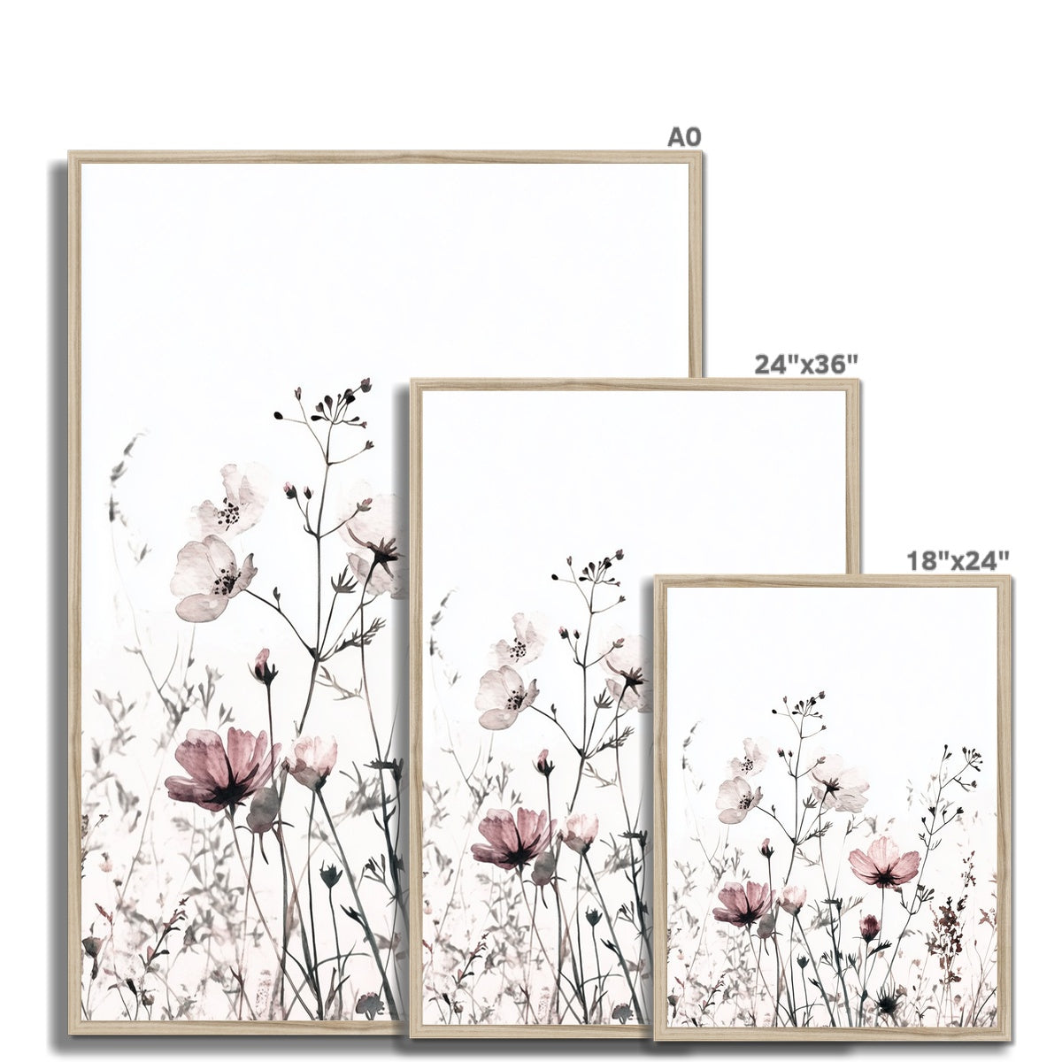 Jen Fargeot Creative | Botanical | Wall Art | Fading Wildflowers | Framed Print