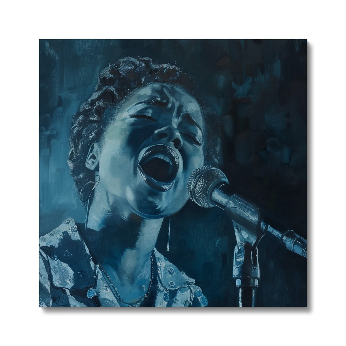 Jen Fargeot Creative | Jazz | Wall Art | Jazz Singer Bessie (1) | Canvas