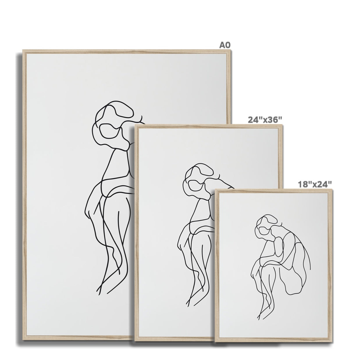 Jen Fargeot Creative Minimalist | Wall Art | Think Between The Lines | Framed Print