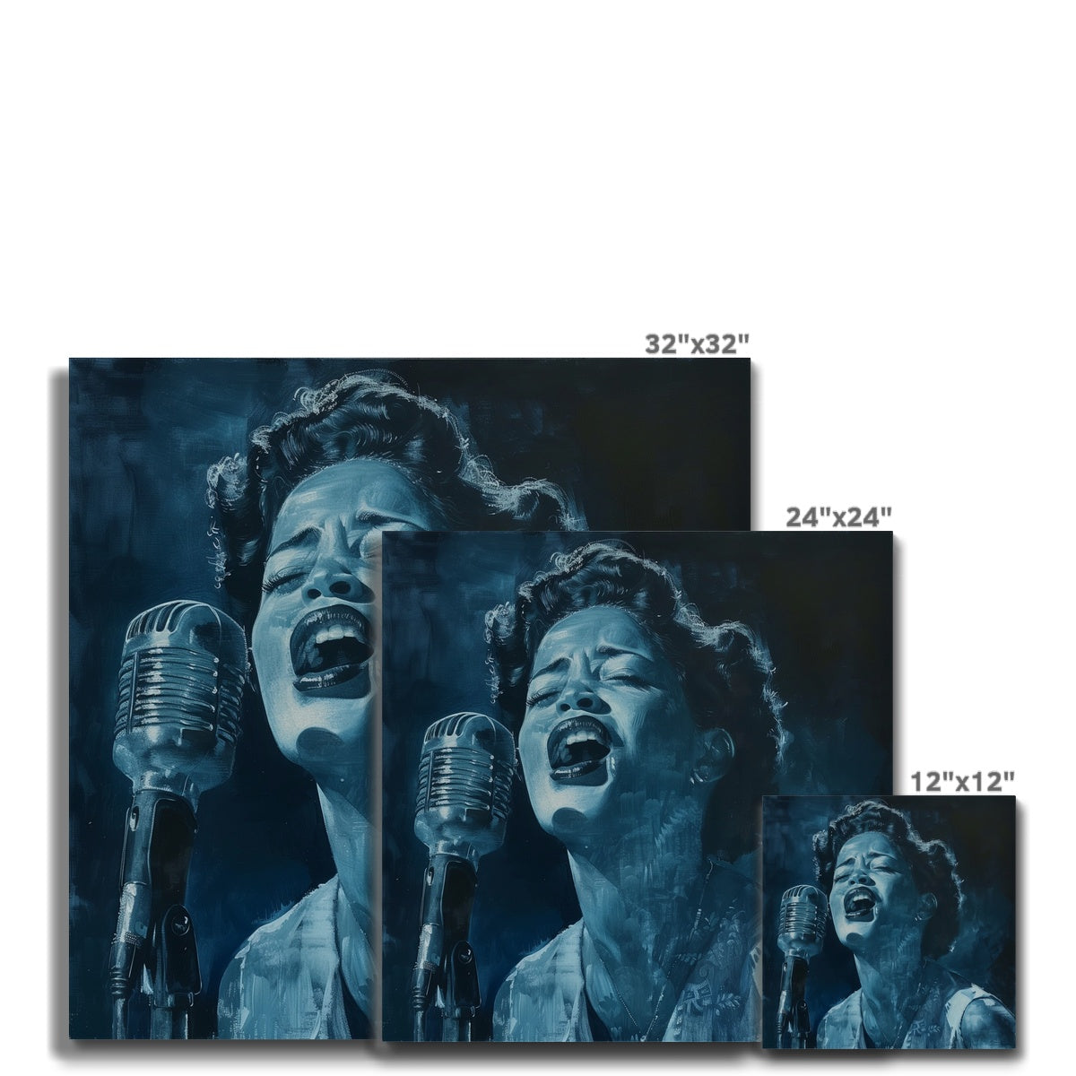 Jen Fargeot Creative | Jazz | Wall Art | Jazz Singer Bessie (4) | Canvas