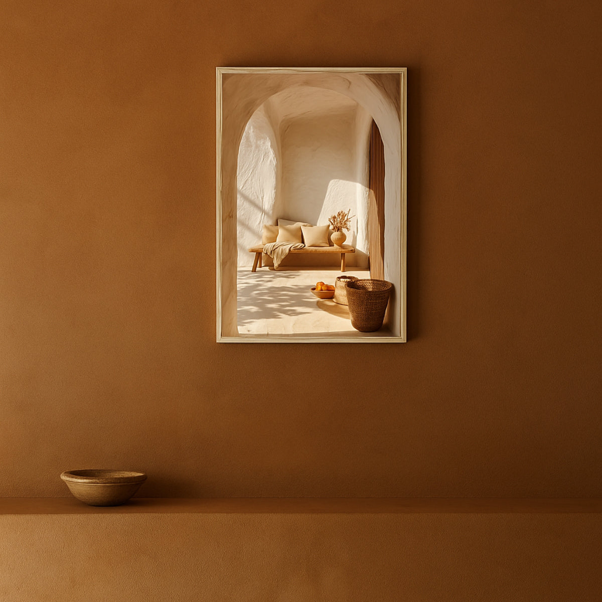 Jen Fargeot Creative | Architecture | Wall Art | The Bench and The Alcove | Framed Print