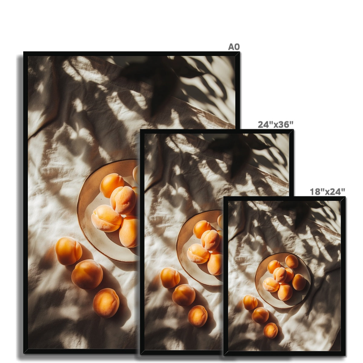 Jen Fargeot Creative | Mediterranean | Wall Art | Apricots and Sunshine | Framed Print