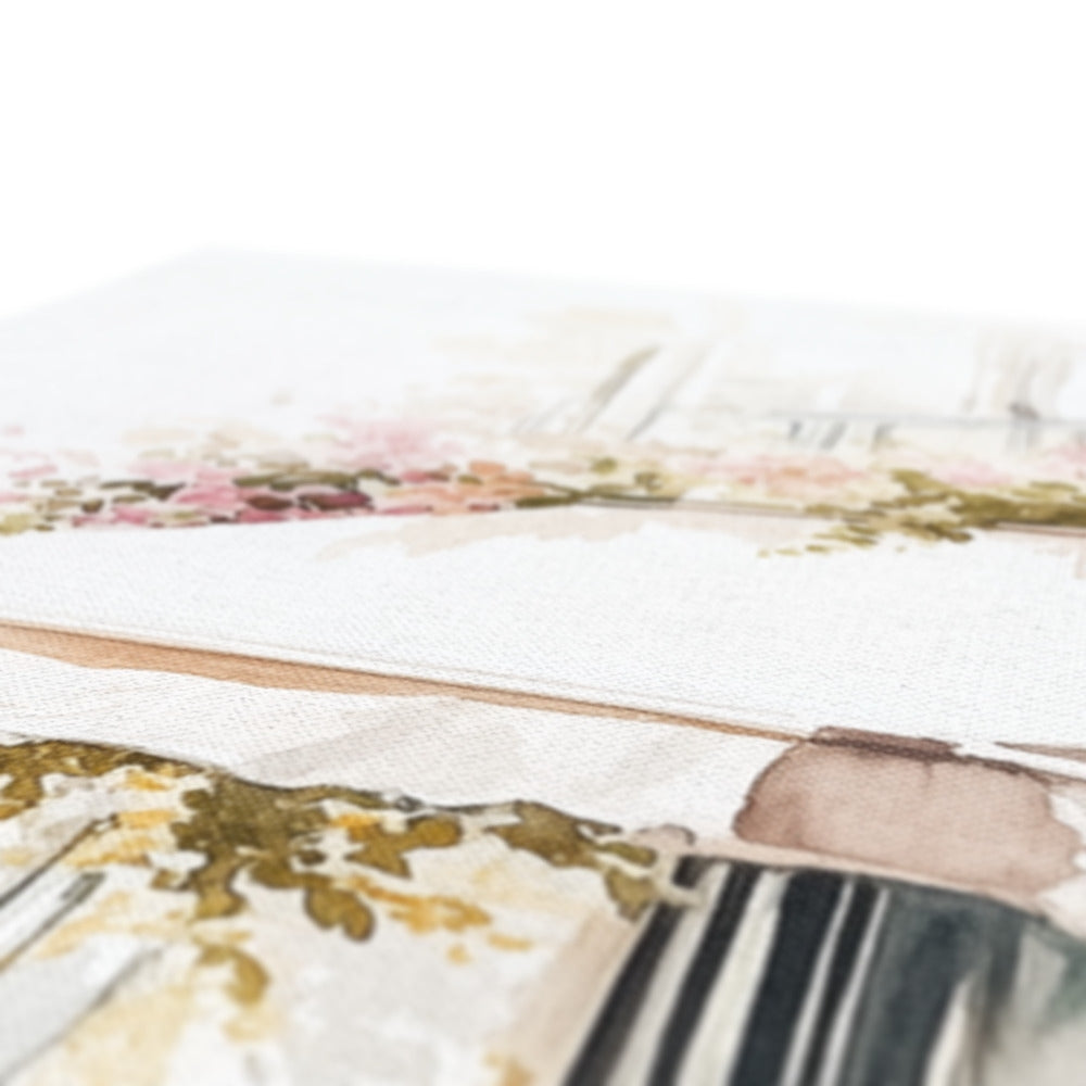 Jen Fargeot Creative | Watercolour | Parisian Café Side Profile | Wall Art | Canvas