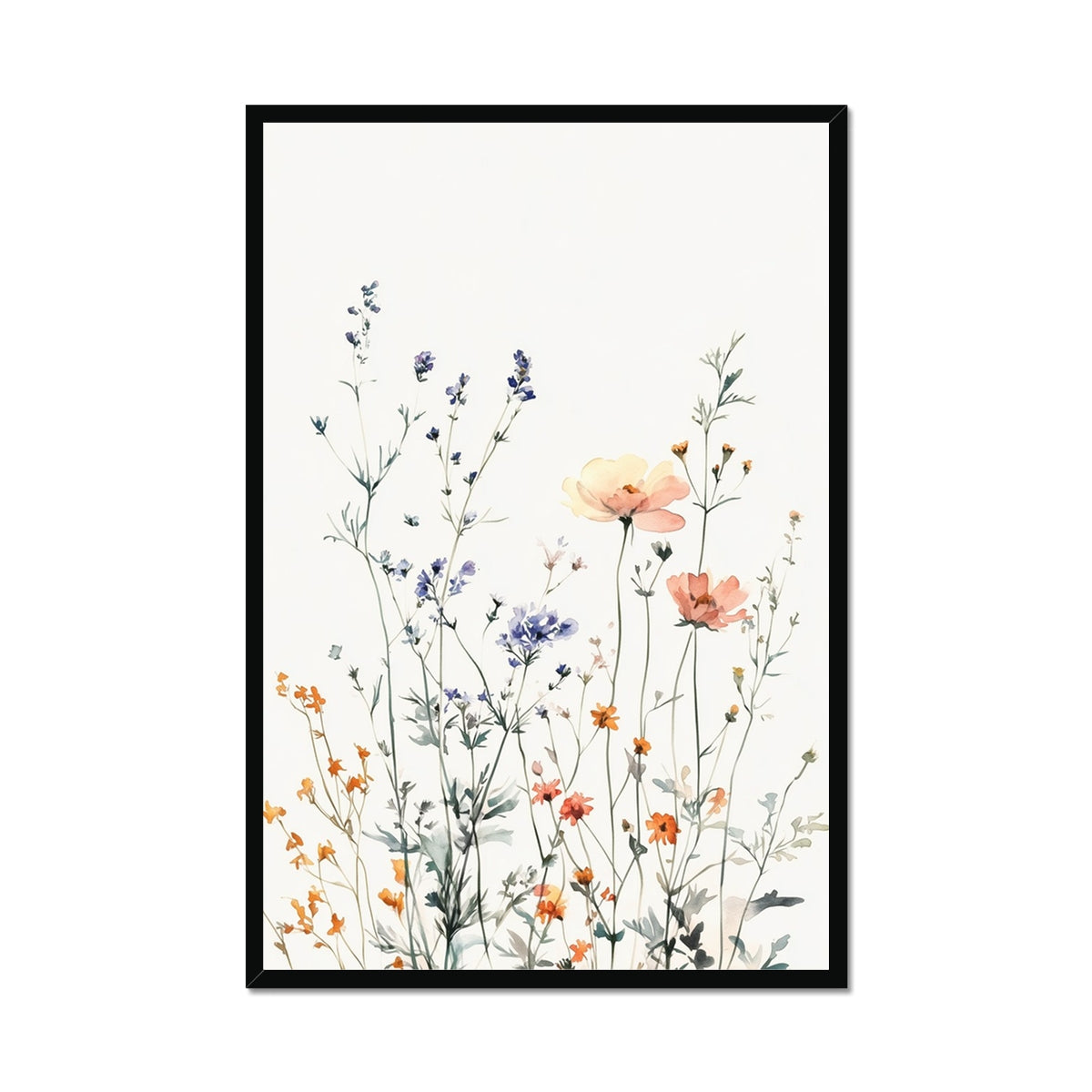 Jen Fargeot Creative | Botanical | Wall Art | The Wildflowers and The Lavender | Framed Print