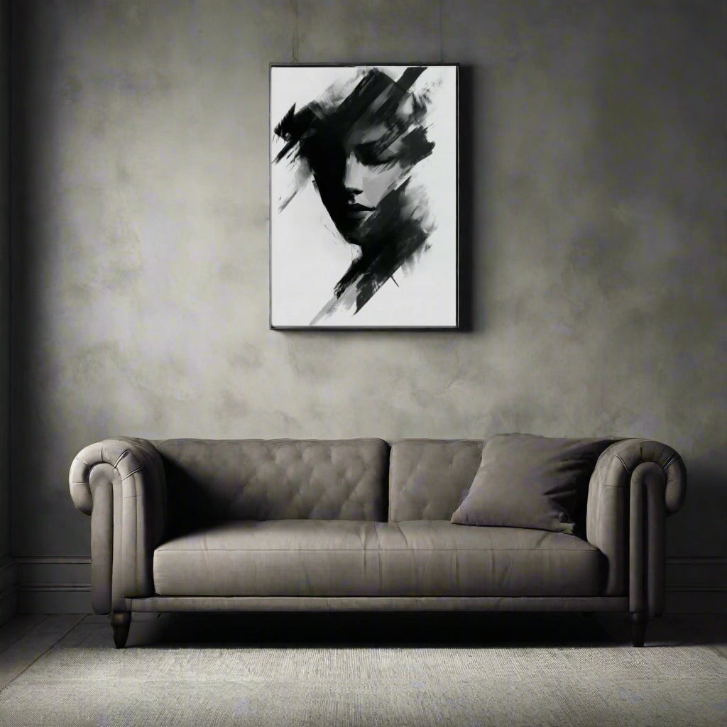 Jen Fargeot Creative | Black & White | Wall Art | Monochrome Portrait | Canvas