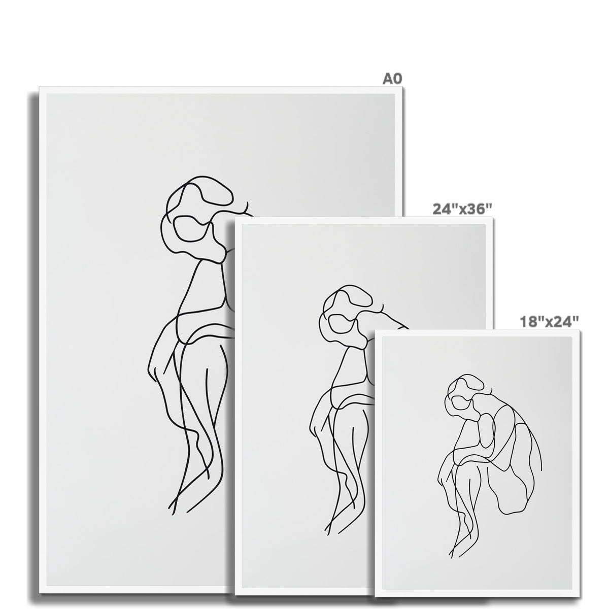 Jen Fargeot Creative Minimalist | Wall Art | Think Between The Lines | Framed Print