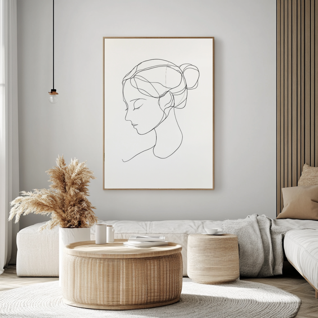 Jen Fargeot Creative | Minimalist | Wall Art | A Thread of Thoughts | Framed Print