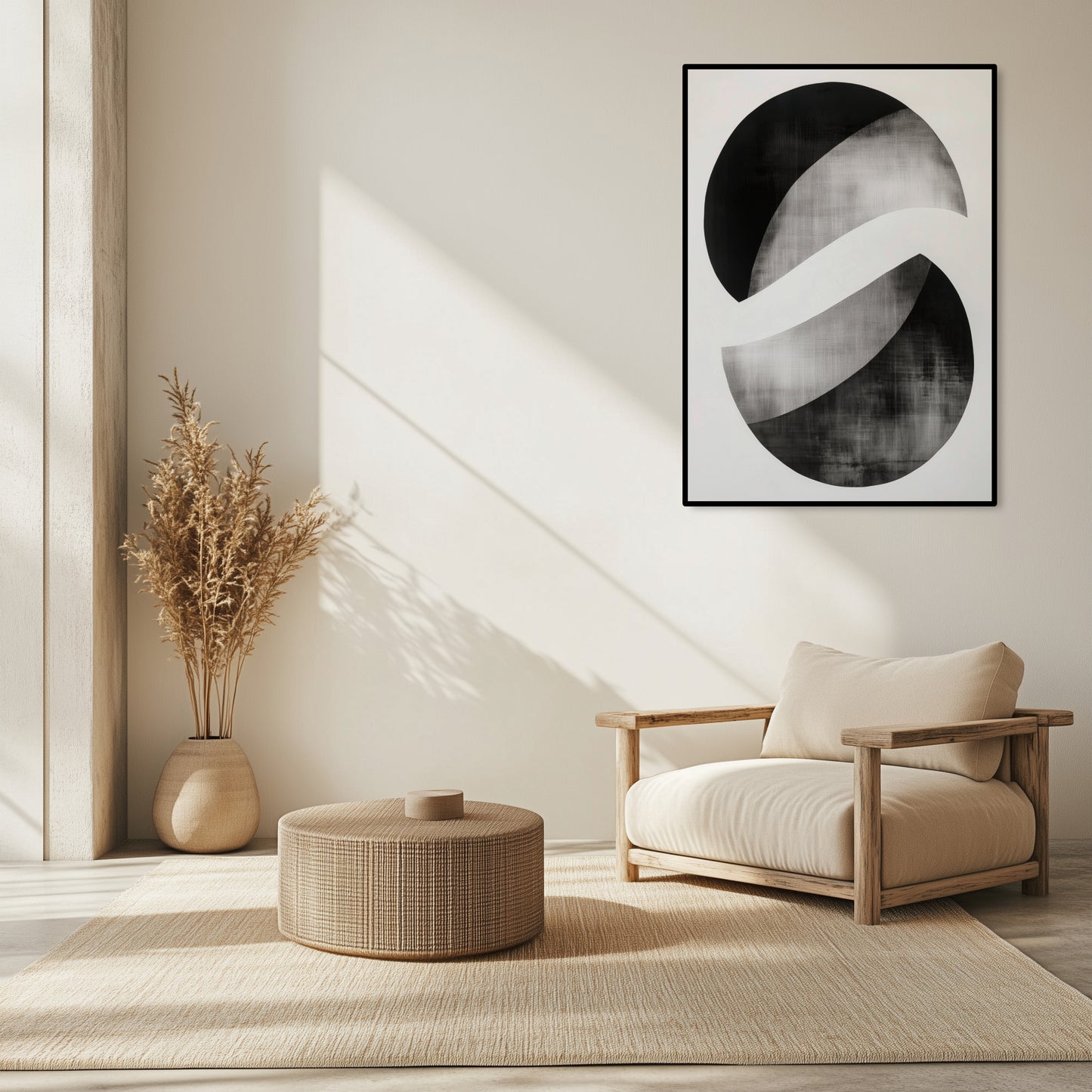Jen Fargeot Creative | Minimalist | Wall Art | Yin Yang | Framed Print